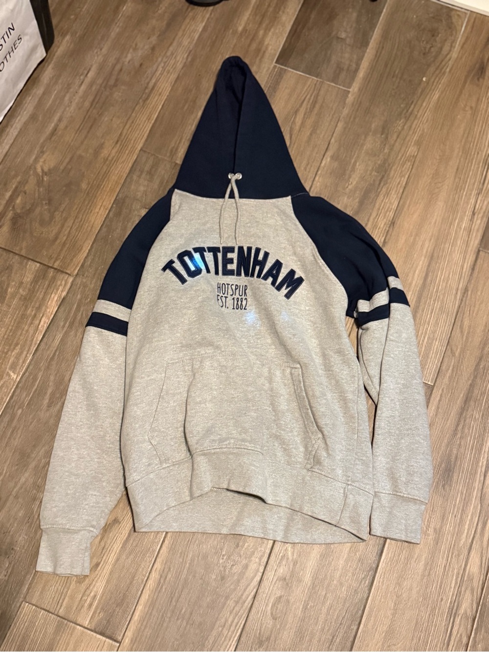Tottenham Hotspur Men’s Crewneck Hoodie - Gray & Navy